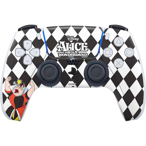 Disney Alice in Wonderland Queen of Hearts Off with their Head! PS5 Controller Skin